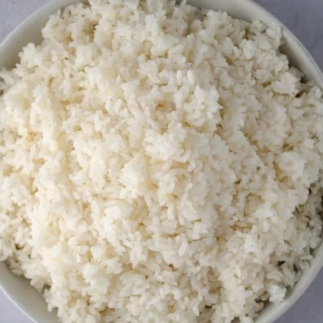 Steamed Rice.