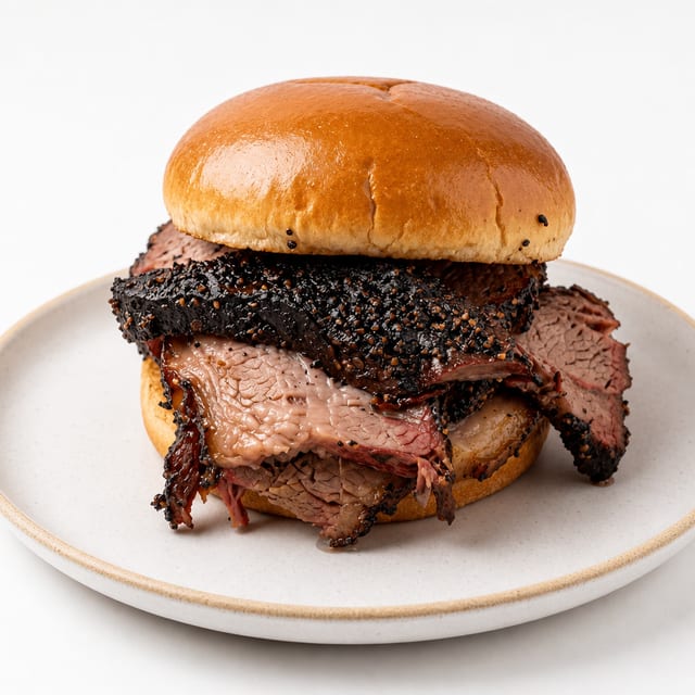 Smoked Brisket Sandwich.